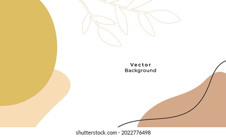 Universal trendy organic floral flower leaf boho art abstract birthday templates. Good for poster, card, invitation, flyer, banner, placard, brochure and other graphic design. Organic background
