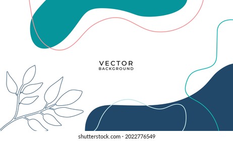 Universal trendy organic floral flower leaf boho art abstract birthday templates. Good for poster, card, invitation, flyer, banner, placard, brochure and other graphic design. Organic background