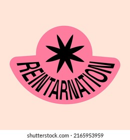 Universal Trendy Simple Geometric Badge Template with Shapes, Text, Bright Bold Elements Composition. Design forms for Poster, Logo Design, Badges.