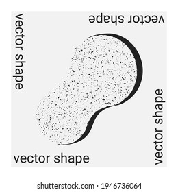 Universal trendy vector geometric shape isolated on grey background. Design element for Magazine, leaflet, billboard, sale Posters