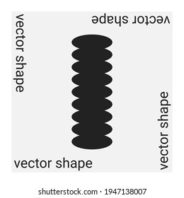 Universal trendy vector geometric shape isolated on grey background. Design element for Magazine, leaflet, billboard, sale Posters