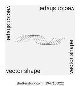 Universal trendy vector geometric shape isolated on grey background. Design element for Magazine, leaflet, billboard, sale Posters