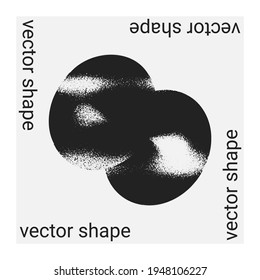 Universal trendy vector geometric shape isolated on grey background. Design element for Magazine, leaflet, billboard, sale Posters