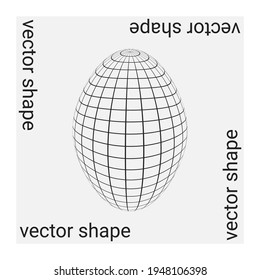 Universal trendy vector geometric shape isolated on grey background. Design element for Magazine, leaflet, billboard, sale Posters