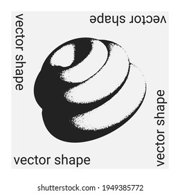 Universal trendy vector geometric shape isolated on grey background. Design element for Magazine, leaflet, billboard, sale Posters