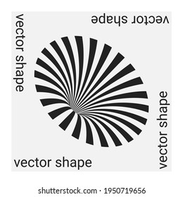 Forma geométrica vectorial universal de moda aislada en fondo gris. Elemento de diseño para Revista, folleto, cartelera, venta Carteles