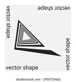 Universal trendy vector geometric shape isolated on grey background. Design element for Magazine, leaflet, billboard, sale Posters