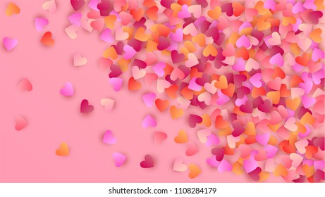 Universal vector background with many random confetti
