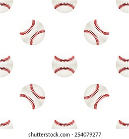 Universal vector baseball seamless patterns tiling. Sport theme with balls. Endless texture can be used for wrapper, cover, package, pattern fills, surface textures. 