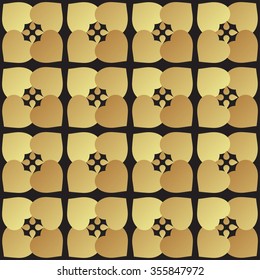 Universal vector black and gold seamless pattern tiling. Geometric ornaments. Texture for scrapbooking, wrapping paper, textiles, skins smartphones. website, web page,  surface design, fashion.