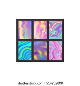 Universal vector blur pattern vertical colorfull layout design