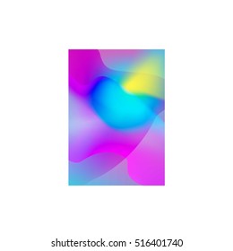 Universal vector blur pattern vertical colorfull layout design. 