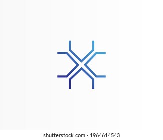 Universal vector element icon with line concept design