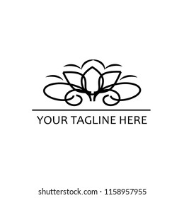 Universal vector emblem on a white background. Vintage can be used for office, agency, brand, business cards, restaurant, boutique, hotel.