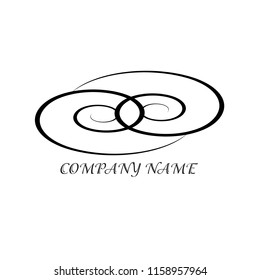 Universal vector emblem on a white background. Vintage can be used for office, agency, brand, business cards, restaurant, boutique, hotel.