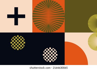 Universal Vector Geometric Shapes Background