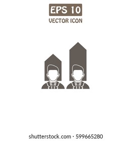 The universal vector icon on the political theme: Election.  Vector Icon .