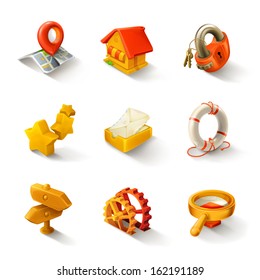 Universal vector icon set