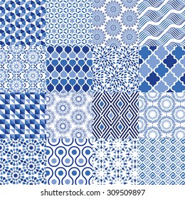 Universal Vector Pattern Set - Can be used as mixed pattern background