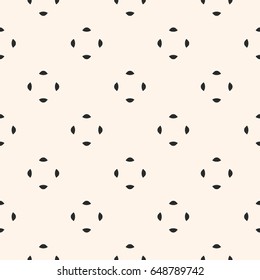 Universal vector seamless pattern. Simple minimalist geometric texture. Abstract monochrome background with small rounded shapes. Repeat design for decor, digital, web, prints, covers, textile, cloth