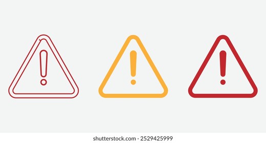 Universal Warning Triangle icon. Sign for General Hazards and Dangers. Alert for Safety Precautions. Warning Sign.