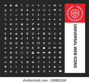 Universal web icon set,clean vector