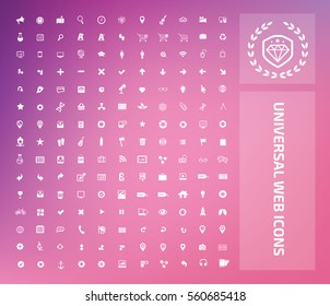 Universal web icon set,clean vector