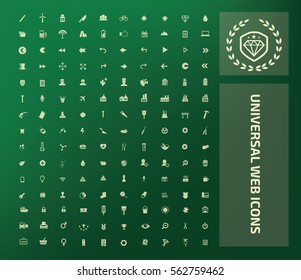 Universal web icon set,clean vector