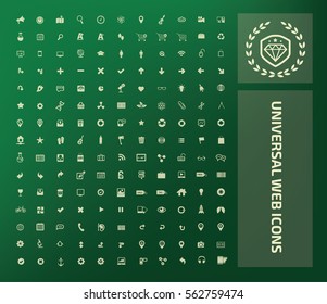 Universal web icon set,clean vector