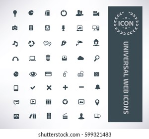 Universal web icon set,clean vector