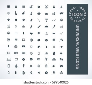 Universal web icon set,clean vector