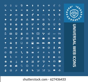 Universal web icon set,clean vector