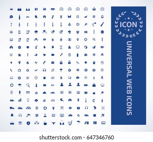 Universal web icon set,clean vector