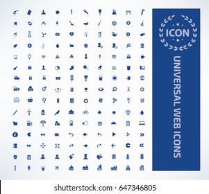 Universal web icon set,clean vector