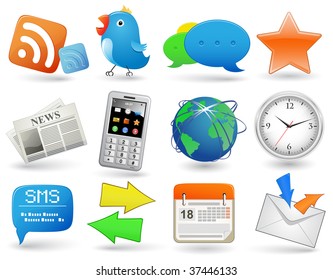 Universal website icon set