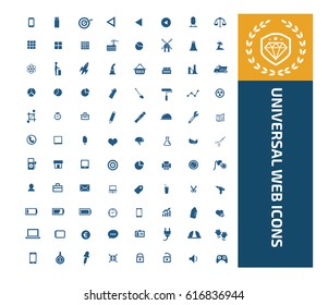 Universal website icon set,clean vector