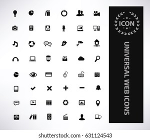 Universal website icon set,clean vector