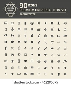 
Universal website icon set,vector