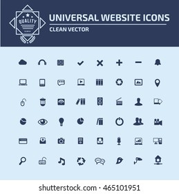 Universal website icon set,vector