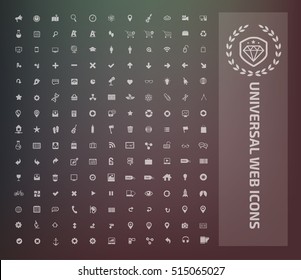 Universal website icon set,vector