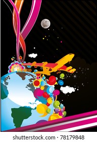 universe abstract vector illustration