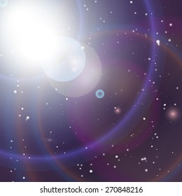 Universe background. Vector illustration for space promotional projects. 