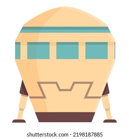 Universe base icon cartoon vector. Space future. Astronaut station