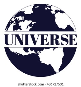 Universe design element, vector illustration. Universe design for emblem, print, card.