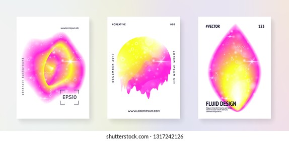 Universe flyer. Holographic gradients.  Modern science template with planet, sun, deep fluid light. 3d magic dreamer unicorn sparkles. Universe flyer with galaxy shapes and star dust.
