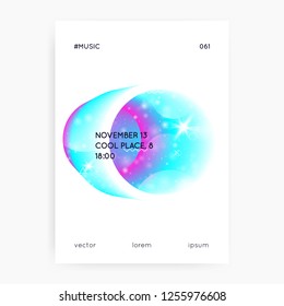 Universe flyer. Modern, Neon science banner with planet, sun, deep fluid light. 3d magic dreamer unicorn sparkles. Holographic gradients. Universe flyer with galaxy shapes and star dust.