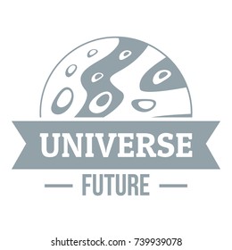 Universe future logo. Simple illustration of universe future vector logo for web