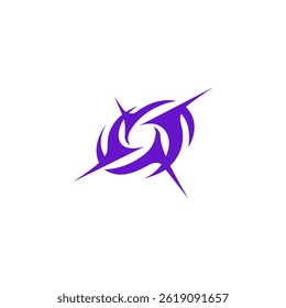 universe icon. Glowing neon galaxy with stars, space universe pictogram. Black hole, galactic spiral, milky way, stellar vortex