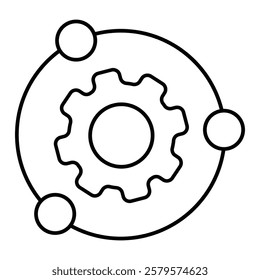 
Universe icon illustration isolated vector sign symbol. Black hole universe vector icon. Line icons on white background .Vector Illustration .