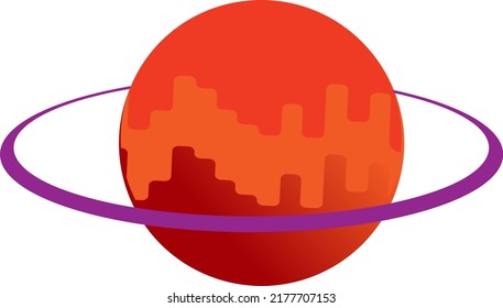 Universe illustration in modern trendy style.